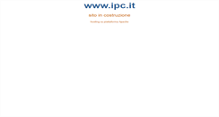 Desktop Screenshot of ipc.it